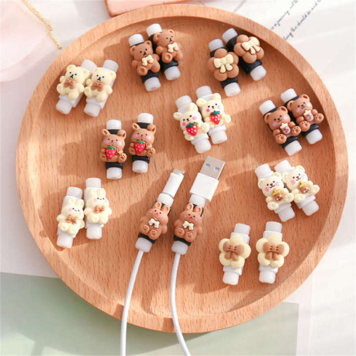 Duck store Cartoon Cute Charging Protective Cover For iPhone USB Cable Protector Charger Data Cord Organizer Anti Breaking Holder Top Seller.PRHL