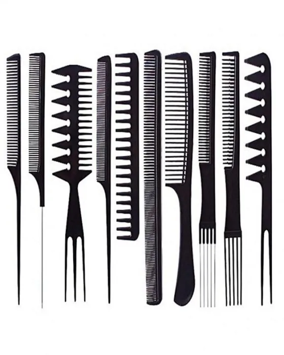 10%20Pcs%20Professional%20Comb%20Set%20Pack%20of%2010%20-%20Professional%20Salon%20Hair%20Comb%20Set%20-%20Black%20-%20Image%202