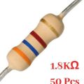 50 Pcs- 1.8k Ohm resistor. 
