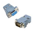 RS232 9Pin Female/Male Serial DB9 Solder Connector. 