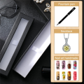 16 PCS Empty Pen Gift Box Cardboard Case Black with Clear Window for Jewelry Pencil Ballpoint Fountain Pen Display. 