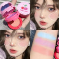 3 In 1 Matte Lip Mud Blusher Cream Rouge Stack Peach Blush Paste Clay Natural Cheek Contour Tint Eyeshadow Makeup Palette. 