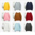 Sharrys Womens Sweatshirt Basic Plain Pullover Fleece Sweatshirt For Girls New arrivals Casual Winter Wear ( Black ). 