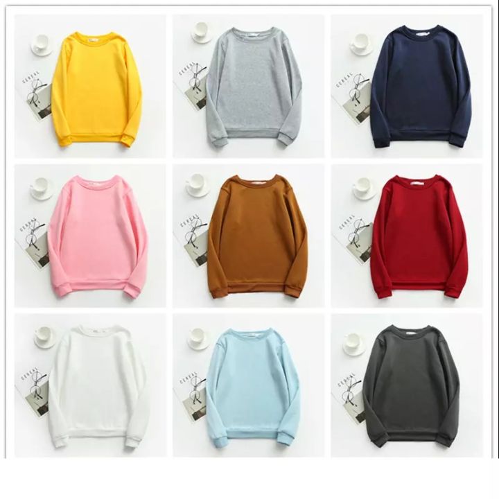 Sharrys%20Womens%20Sweatshirt%20Basic%20Plain%20Pullover%20Fleece%20Sweatshirt%20For%20Girls%20New%20arrivals%20Casual%20Winter%20Wear%20(%20Black%20)%20-%20Image%203