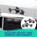 MA Skeleton Fish Bones R&L Vinyl Decals Stickers Kayak Fishing Boat Car Parts-Multicolor. 