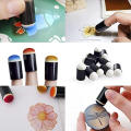 Portable  Daubers paint ink pad brush Versatile    Sponge  Finger stamping sponge Blending  Stamping  Scrapbooking painting tool for Art projects Card making Craft enthusiasts Home decoration School. 