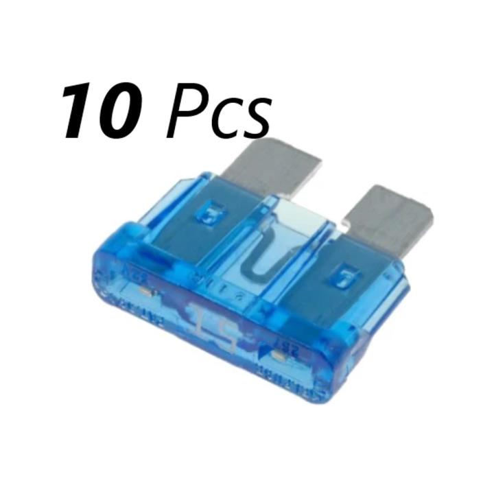 10 Pcs 15 Ampere Blade Fuse Car Energy Control Anti Shortage For Auto Accessories