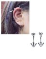 High Quality Steel 5mm Pair Ear Plug Piercing Spike Closure Cartilage Ear Jewelry. 