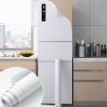Refrigerator full stickers waterproof oil-proof decorative stickers freezer air conditioner  fridge refurbishment color change pvc film  (WHITE). 