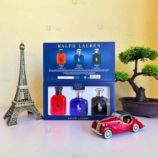 Men’s 3 Piece Perfume Gift Set – Red, Blue & Black Collection (3 x 30ml ...