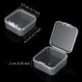 6 Pieces Mini Plastic Clear Storage Box for Collecting Small Items, Beads, Jewelry, Business Cards. 