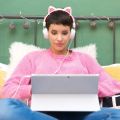 Detachable Gaming Headphones 1Pair Cat Ears Attachment Stereo Headset Decoration Accessory for Wireless Gaming Headsets Decor. 