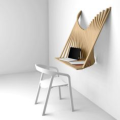 wall mounted laptop table foldable and space saving smart table elegant table best for laptop and study table. 