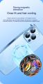 GT31 Magnetic + Back Clip (2 in 1) Phone Cooler Mobile Phone Cooling Fan Semiconductor Phone Radiator Fan - Heat Sink Game Cooler System Mobile Cooling Fan Gaming Case Cold Wind Handle Cool Semiconductor Fan For PUBG Phone Cooler , FREEFIRE. 