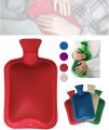Random Colour Classic Rubber Hot Water Bottle, Great for Pain Relief, Hot and Cold Therapy for Men and Women Personal Use (Pack of 1) - Secure & Leakproof BPA Free Hot Water Bag Ideal for Menstrual Cramps, Neck and Shoulder Pain Relief. 