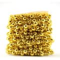 5 meter - Gold Beaded Garland, Pearl Bead Roll String Crystal Strand for Christmas/Wedding Decoration. 