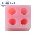 Fondant Mold 4 Cavities 3D Fruit Strawberry Silicone Mold. 