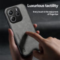 For Xiaomi Redmi Note 14 5G Soft Skin Feel Magnetic Phone Back Cover for 6.67 inches xiaomi redmi note 14 MI NOTE 14 5G Drop Resistant Luxury Leather Protective Cover. 