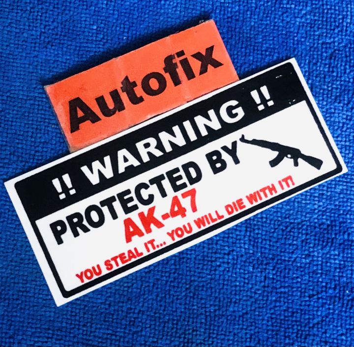 Syiling Sticker Car Styling Sticker 3.5 Inches white n Black 01 PC | Daraz.pk