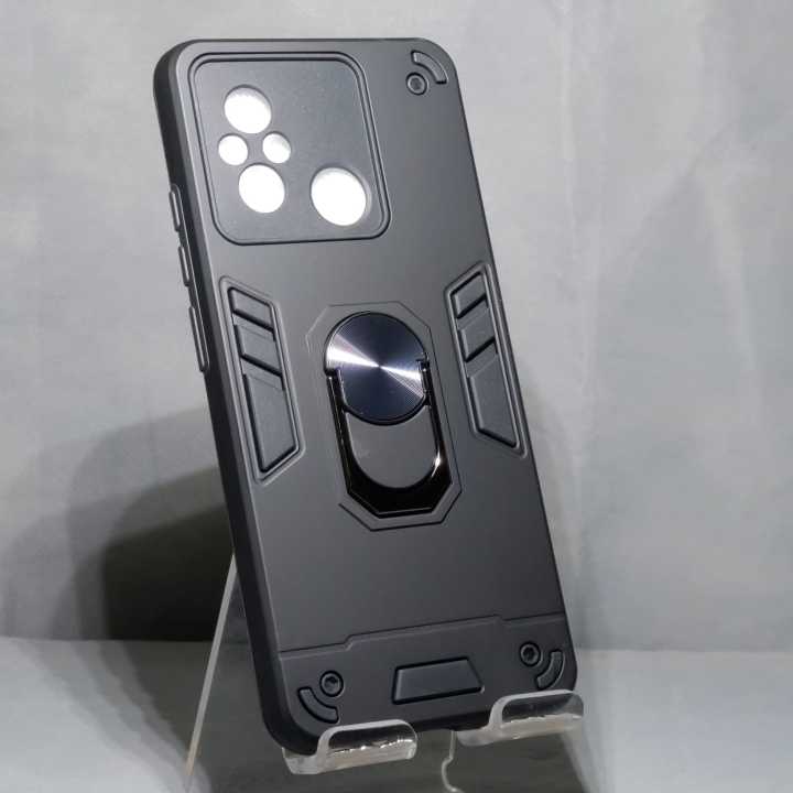 Xiaomi Redmi 12C Luxury Shock-Proof Armor Case With Car Ring Stand Cover