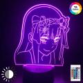 Anime Zero Two Figure  3d Lamp Nightlight Kids Child Girls Bedroom Decor Light Manga Gift Night Light Lamp Darling In The Franxx. 