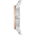 BURBERRY White Dial Silver-Tone Stainless Steel Watch For Women BU-9205. 