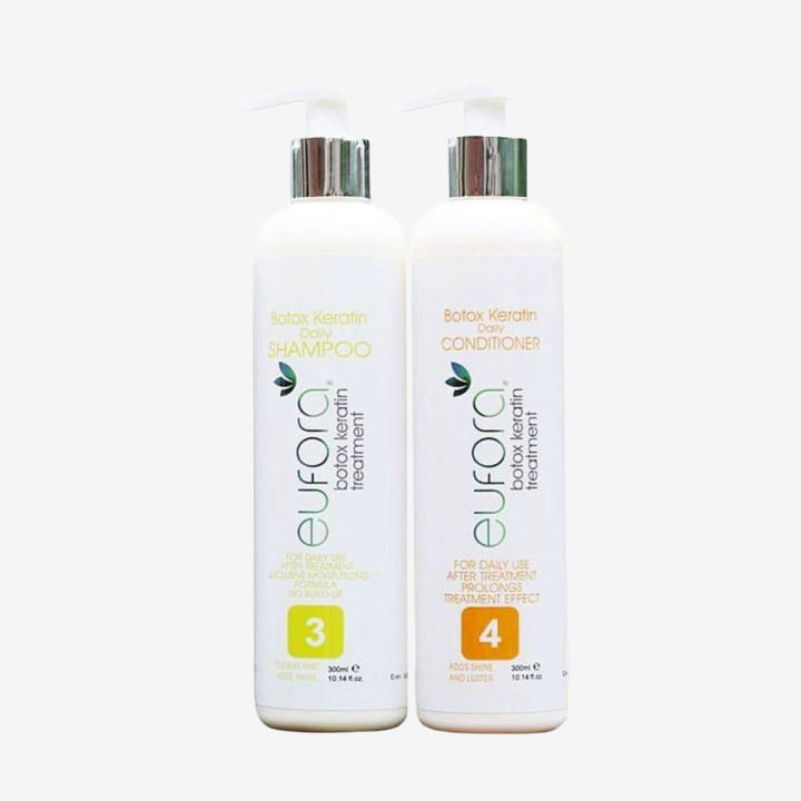 Eufora Botox Keratin Daily Shampoo & Conditioner KIT 300 mL