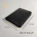 Genuine cow leather wallet for men card holder wallet for mens boys women. 