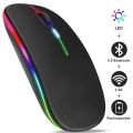 Wireless Mouse RGB Rechargeable Bluetooth Mice Wireless Computer Mause LED Backlit Ergonomic Gaming Mouse for Laptop PC. 