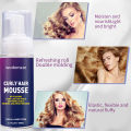 Hair Foam Mousse for styling hair Curly Hair Styling Mousse Moisturizing Tangle Hair Styling Foam Hair Relaxer Cream Oil for Wig. 