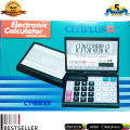 Laptop folding calculator CT-8833 Calculator Electronic Professional office use Calculator 12 Digit Black. 