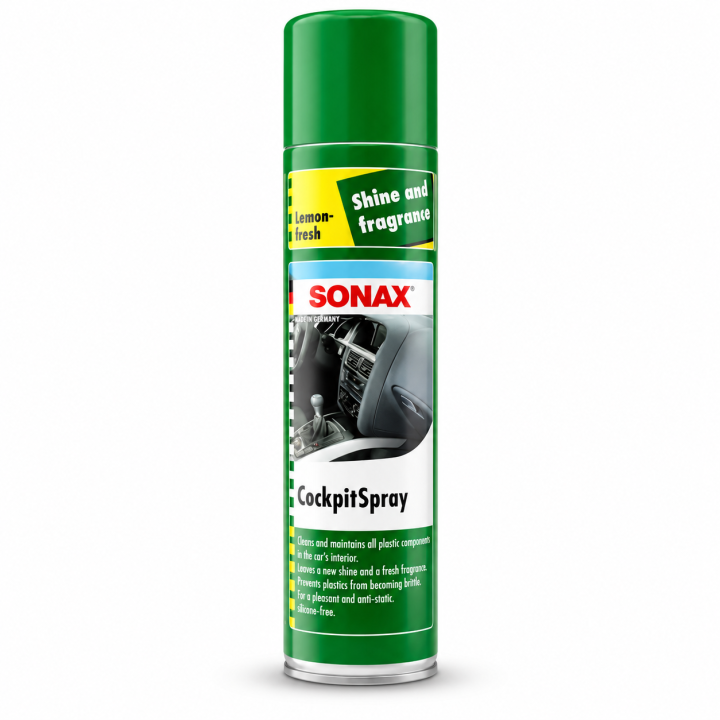 SONAX Cockpit Spray Lemon Fresh 400ML | Dashboard Cleaner & Interior ...