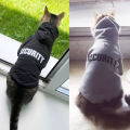 Security Cat Clothes Pet Cat Coats Jacket Hoodies For Cats Outfit Warm Pet Clothing Rabbit Animals Pet Costume For Small Dogs. 