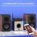 Fosi Audio BT30D Bluetooth 5.0 Stereo Audio Receiver Amplifier 2.1 Channel Mini Hi-Fi Class D Integrated Amp 50 Watt x2+100 Watt for Home Outdoor Passive Speakers/Subwoofer Powered Subwoofer. 
