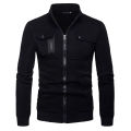 Aybeez - Stylish Patchwork Pocket Zipper Jacket For Men - Premium Quality and Fashionable men's Outerwear. 