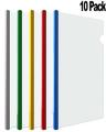 Pack Of 10 - Plastic Files - Transparent. 