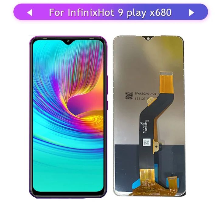 X680 LCD 6.82" IPS For Infinix Hot 9 Play X680B LCD Display Touch Panel Screen Digitizer Assembly 720 x 1640 pixels