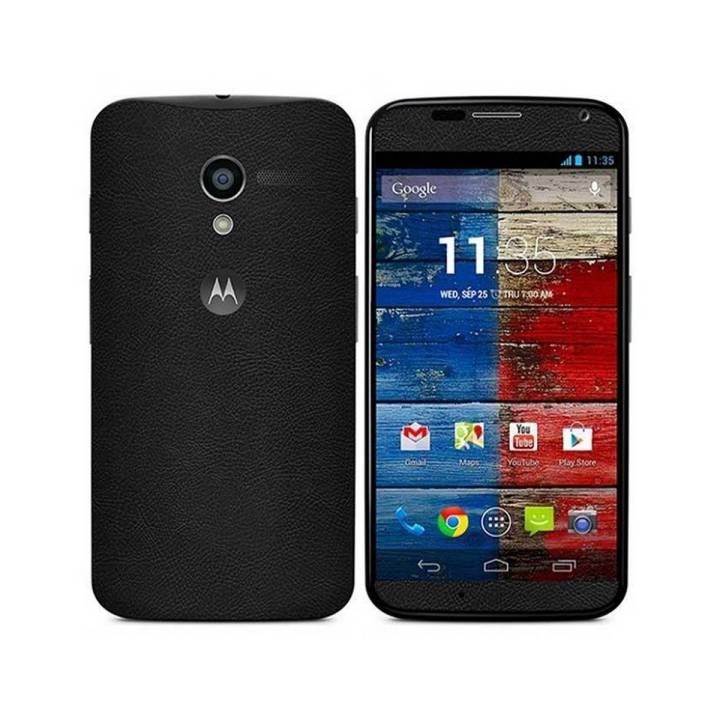 MOTO X Black Common Leather Texture Mobile Skin