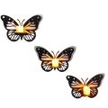 Decorative Butterfly Wall Shelf, Decoration Candlestick, Wall Décor Ideas, Wooden Wall Shelves ( Candle Light not include ). 
