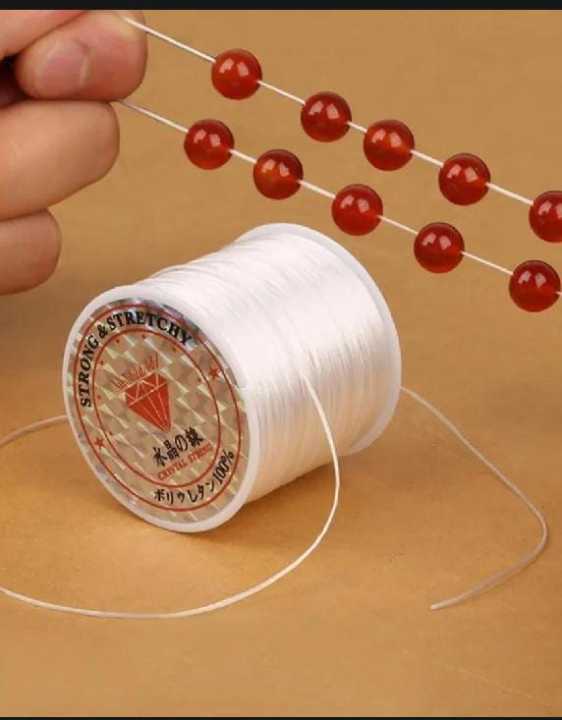 10%20Yards%20White%20Stretchy%20Elastic%20Crystal%20String%20Cord%20%E2%80%93%200.5mm%20Beading%20Wire%20for%20Jewelry%20Making%20&%20Bracelets%20-%20Image%204