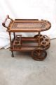WOODEN GOLD-Tea Trolley D SHAPE Style-Handcrafted Rosewood Tea Trolley with Vintage Charm, Premium Quality. 
