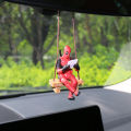 Deadpool Doll Ornament Lovely Chic Swing Design Cartoon Decorate PVC Deadpool Car Hanging Ornament for Car. 