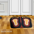Foot Shape Bath Mat Water Super Absorbent Non-Slip, Water Absorbent Anti Slip Floor Carpet for Bathroom, Shower Room, Tub, Entryway, Kitchen, Sink Size: 70 x 50 CM. 