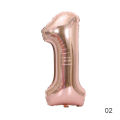 40 Inch Foil Birthday Balloons Air Helium Number Balloon Happy Birthday Party Decoration Rose Gold Figures Balloon. 