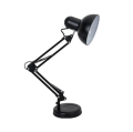 Black  Colour Adjustable Aesthetic  Study Table Desk Lamp  2ft Flexible Metal Swing Arm 360 rotation E27 eye protection Decoration Simple Modern Ornaments Creative Bedroom Bedside Study Office Bedroom Reading Lamp with Heave Base. 