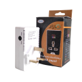 Voltage Protector Kuna RDPT Black 10Amp With Digital Meter, Socket Switch Protector For AC Fridge, Automatic Power Surge Protection EU Socket Shutterproof, Surge proof highly Durable for heavy appliances. 
