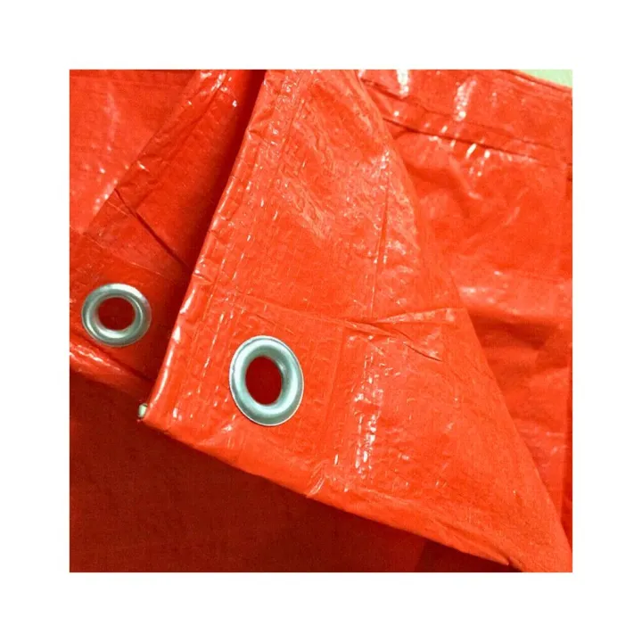 High Quality Orange Tarpal Waterproof PVC Tarpaulin with Reinforced ...