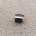 Black Stone Ring, Silver Ring For Men, Stainless Steel Ring, Luxury Men Ring, Mens Ring.. 