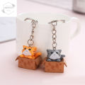 ✨ HP✨ Cute Carton Cat Keychain for Women Men Funny Key Ring Animal Car Key Holder Handbag Accessories H. 