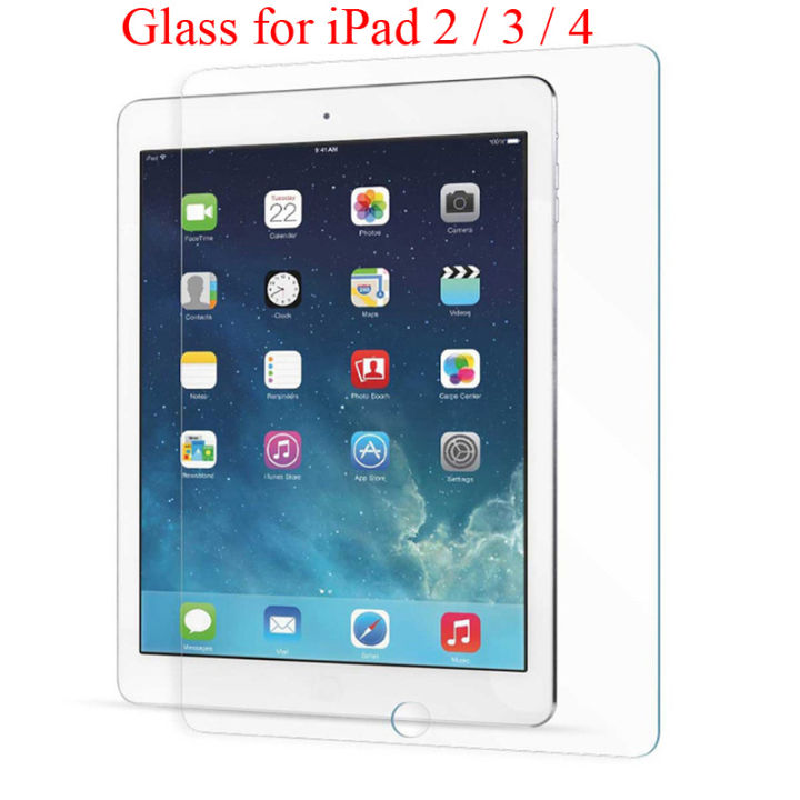 iPad 2 3 4 Screen Protector Shockproof Scratch Resistant Tempered Glass Cover